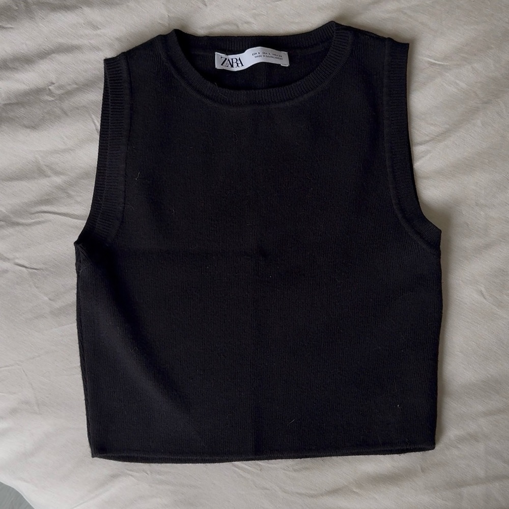 Zara sleeveless crop top